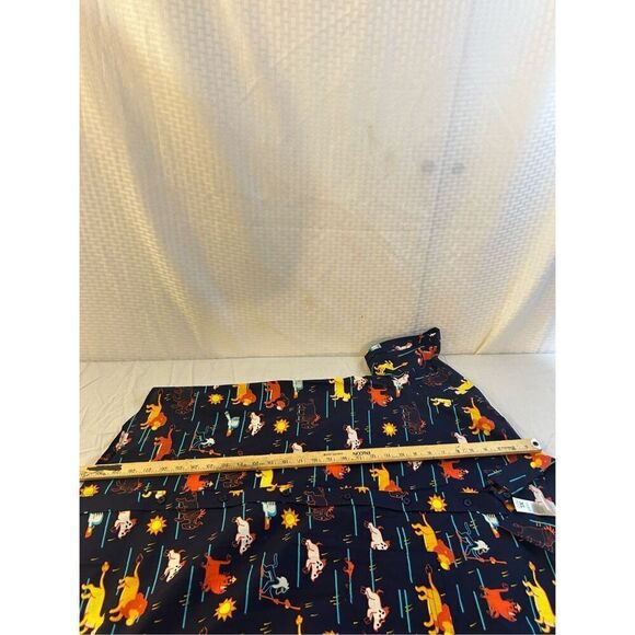 Disney Lion king Hawaiian button down short men’s xl Navy Yellow rn#111647 100 c - Picture 7 of 7